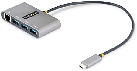 StarTech.com USB 3.0ハブ／Type-C接続／有線LANアダプター内蔵／USB ...