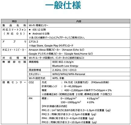 ラトックシステム-Fi 環境センサー RS-WFEVS2A 白