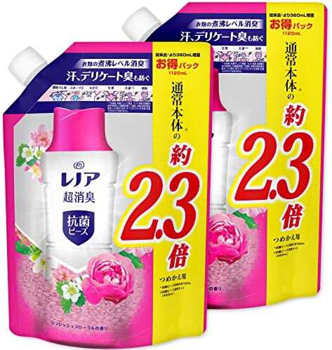 まとめ買い】 レノア 超消臭 抗菌ビーズ リフレッシュフローラル