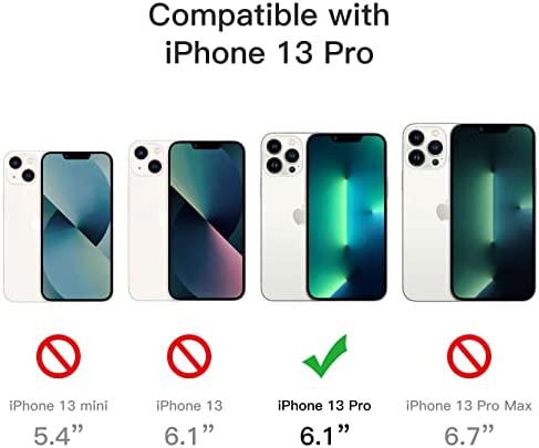 JEDirect [3 in 1] iPhone 13 Pro ケース (6.1インチ専用) 液晶