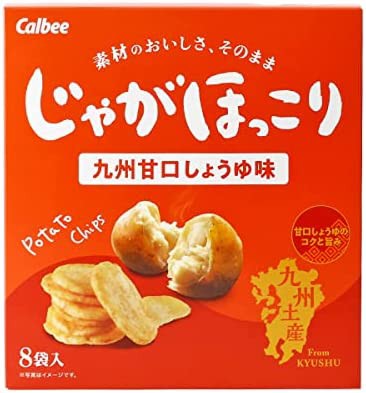 [カルビー] 菓子 じゃがほっこり 九州甘口しょうゆ味 144g(18g×8袋)