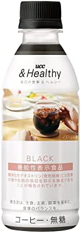 UCC ＆Healty BLACK ペットボトル コーヒー 270ml ×24本