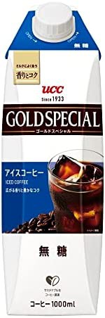 UCC ゴールドスペシャル アイスコーヒー 無糖 紙パック コーヒー 1000ml×12本