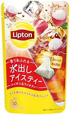 リプトン 紅茶 水出しアイスティー ルイボス & ライチティー ティーバッグ 10袋×6袋