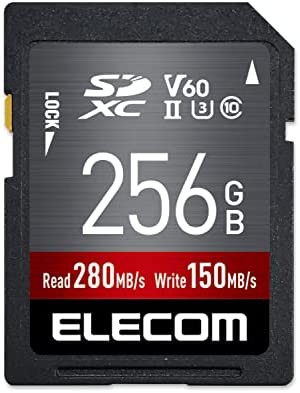 【送料無料】エレコム SDカード 256GB SDXC データ復旧サービス付 UHS-II V60 MF-FS256GU23V6R
