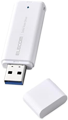 エレコム 外付けSSD 250GB ポータブル USB 5Gbps / USB3.2（Gen2）対応 小型 キャップ式 ホワイト ESD-EMC0250GWH