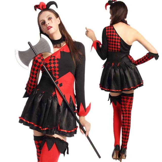 魔術師　ピエロ　コスチューム　衣装　仮装　サーカス　おもしろ　セクシー　ハロウィーン　コスプレ cos cos-w cos-snk wsc-170809-124 魔術師 ピエロ サーカス コスチューム 衣装 魔女 おもしろ 仮装用
