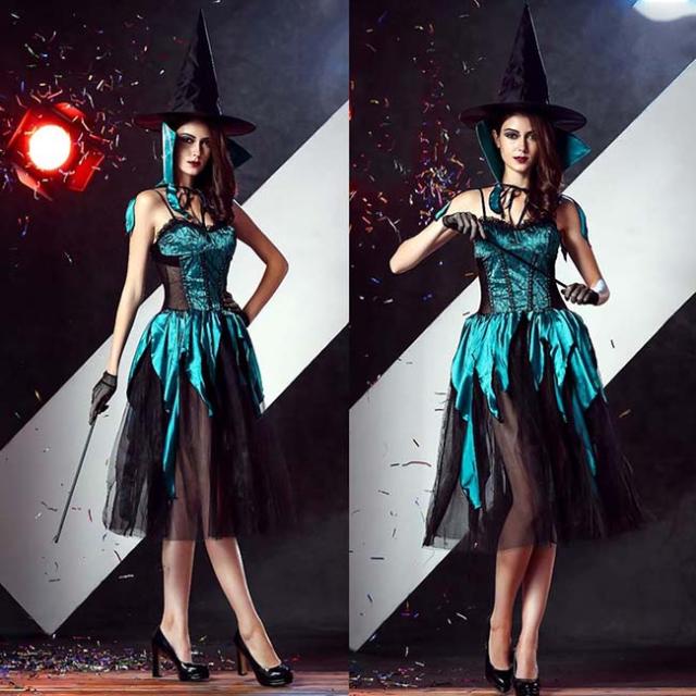 コスプレ 仮装 スターライトウィッチ Plus size 1X (大きいサイズ) 【 コスプレ 衣装 ハロウィン 仮装 コスチューム 大きいサイズ 魔女 魔法使い 女性用 ゴシックウィッチ 大人用 パーティーグッズ 余興 レディース 】 コスプレ 仮装 スターライトウィッチ Plus size 1X (大きいサイズ