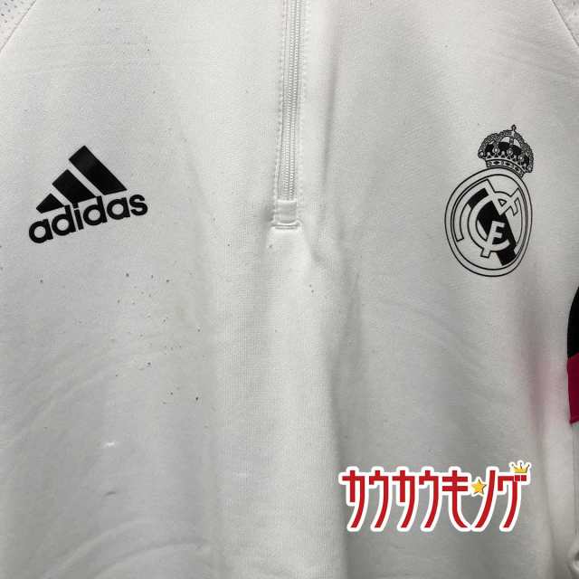 中古 Adidas アディダス レアルマドリード ハーフジップ ジャケット サイズ3xo スペイン リーガ エスパニョーラの通販はau Pay マーケット カウカウキング Au Pay マーケット店