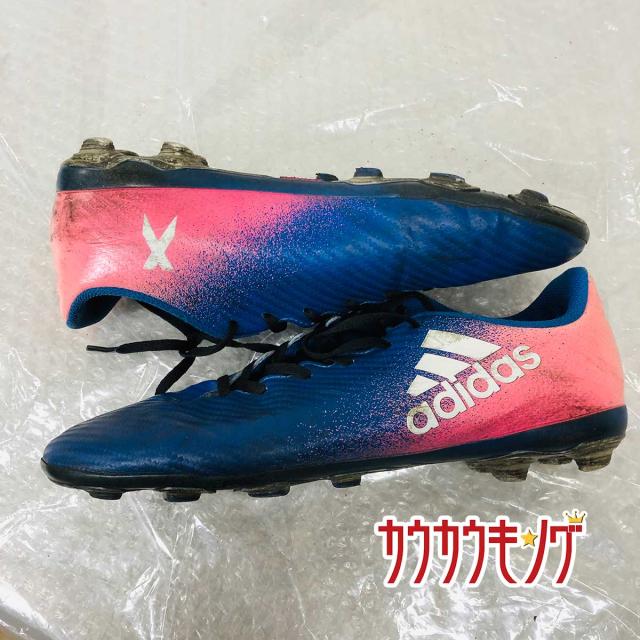 中古 Adidas アディダス エックス 16 4 Ai1 ジュニア ブルー ピンク サイズ24 0cm サッカースパイク 1043の通販はau Pay マーケット カウカウキング Au Pay マーケット店