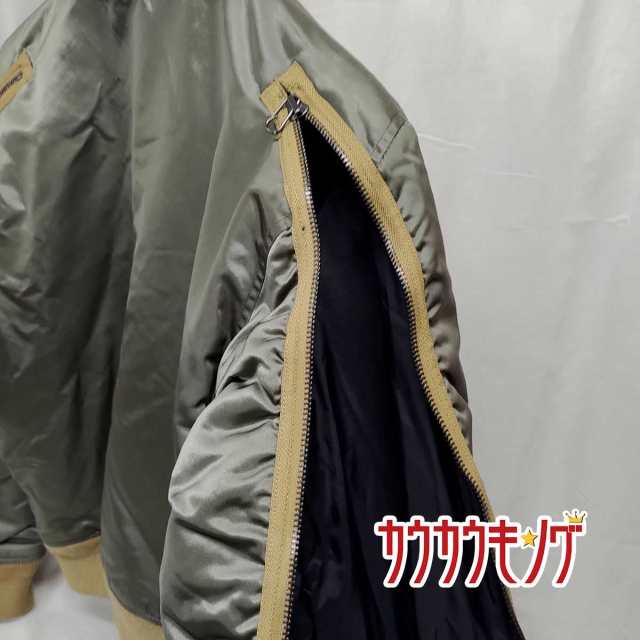 【中古】(良品) ディーゼル/DIESEL ジャケット W-FEDOVIK オリーブ 袖ビッグジップディティール ファートリム  パテッドボンバージャケッ｜au PAY マーケット