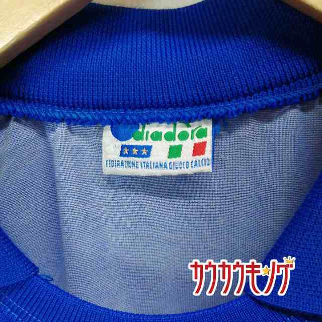 中古 Diadora ディアドラ イタリア代表 ユニフォーム 長袖 サイズl サッカーウェア Federazione Italiana Giuoco Calcio イタリアサッの通販はau Pay マーケット カウカウキング Au Pay マーケット店