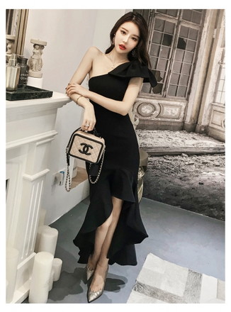 レディースワンピース お呼ばれワンピース レディースブラックドレス 結婚式 二次会 パーティードレス ワンショルダーワンピ マーメイドの通販はau Pay マーケット ショップモール To You