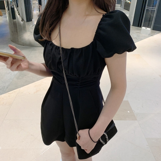 韓国 ファッション レディース 夏 オールインワン パフスリーブ ショートパンツ オフショルダー モノトーン カッコイイ 春夏 オシャレコの通販はau Pay マーケット ショップモール To You