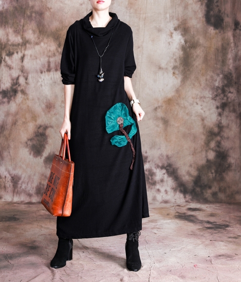 40代のファッションレディース ワンピース ロングシンプル ブラック ワンピース 秋冬 ゆったりシルエット ミセス ワンピ お呼ばれ お出かの通販はau Pay マーケット ショップモール To You