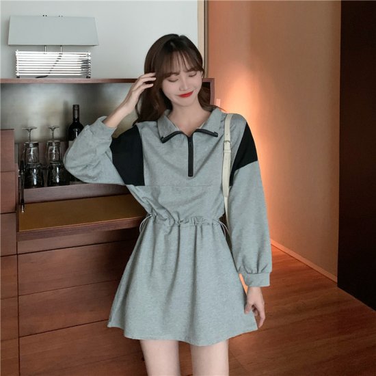 ミニワンピース 冬 スエット風ワンピース レディース チュニック 長袖 冬服 レディース スカート 可愛い スポーティー 薄手 ワンピ K04の通販はau Pay マーケット ショップモール To You