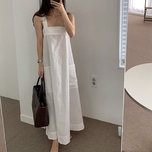 ワンピース レディース オールインワン ジャンパースカート タック ポケット スクエアネック ノースリーブ ミモレ丈 ノースリーブ レトロ レイヤード ゆったり タイトめ 体型カバー 着痩せ おしゃれ 大人 大人可愛い カジュアル 清楚 フェミニン 上品 きれいめ 春 秋 冬の通販は 4,752円