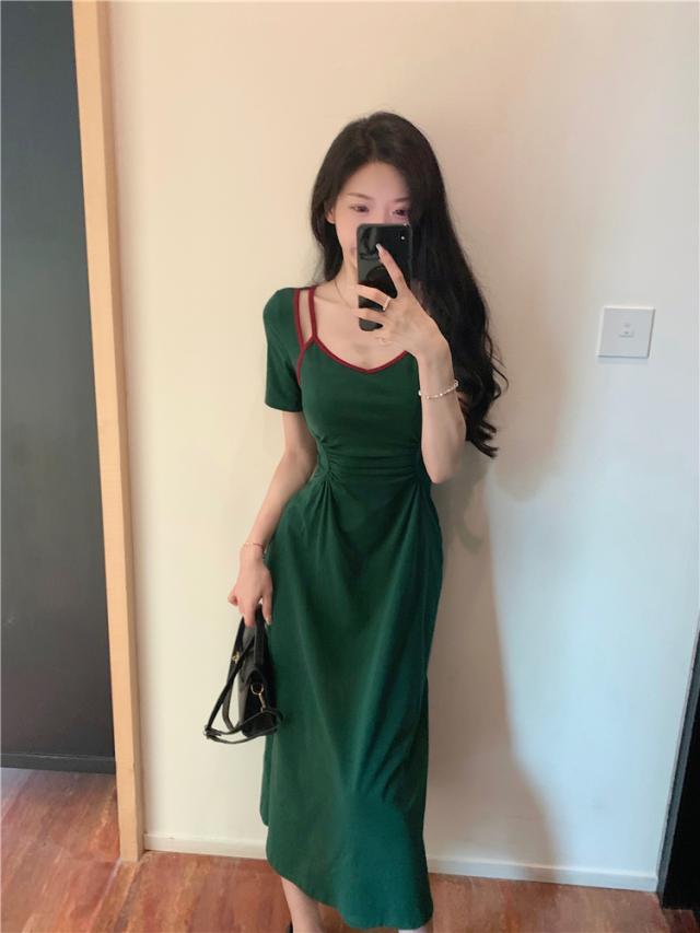 ワンピース ロング マキシ レディース キルティング キャミソール GEVS