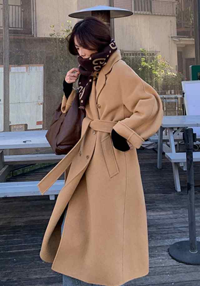 コート トレンチコート Puff shoulder long coat パフショルダーロング