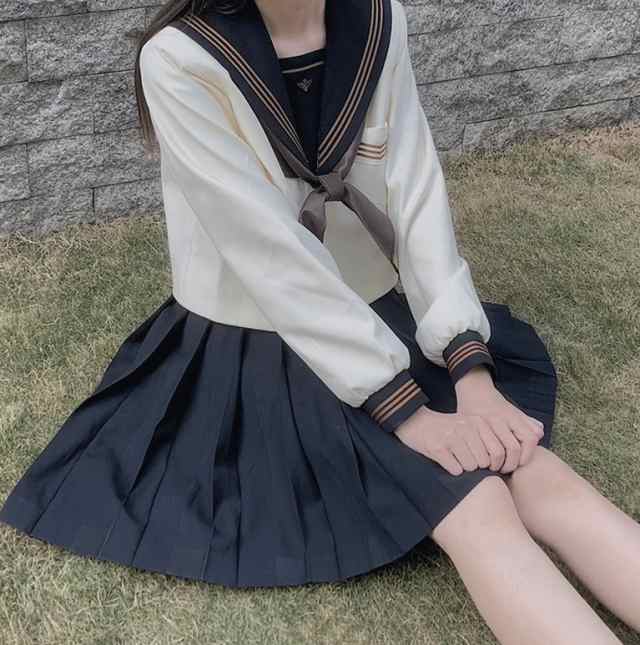 冠婚葬祭にも 冬セーラー服 ライン色選択可 学校制服 大きなサイズあり