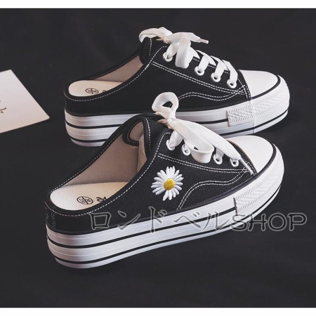 ミュール サンダル かかとなし レディース スニーカー 厚底 キャンバス スリッポン スリッパ プラット靴 レースアップ バブーシュ 歩きやの通販はau Pay マーケット Little Happiness ミュール サンダル かかとなし レディース スニーカー 厚底 キャンバス スリッポン スリッパ プラット靴 レースアップ バブーシュ 歩きやの通販はau Pay マーケット Little Happiness