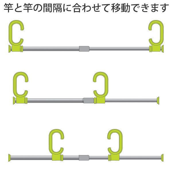 洗濯ハンガー よくばりポール 物干し 洗濯用品 簡易ポール ベランダ 外干し 浴室干し 洗濯物干し ランドリー の通販はau Pay マーケット リビングート