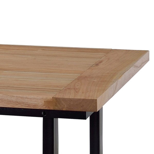 ダイニングテーブル 食卓 スチールフレーム キャスター付 幅150cm