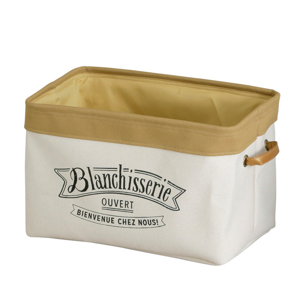 ブロンシスリ ストレージボックス L 収納ボックス 収納ケース 収納用品 布 おしゃれ 収納 ボックス ケース 白 持ち手付き クローゼッの通販はau Pay マーケット リビングート