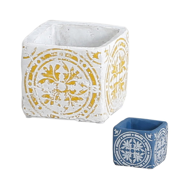 プランター 植木鉢 フラワーポット タイル柄 北欧 ガーデンポット シマンチュイール 鉢 花 緑 ガーデニング グリーン 植物 園芸 グリの通販はau Pay マーケット リビングート