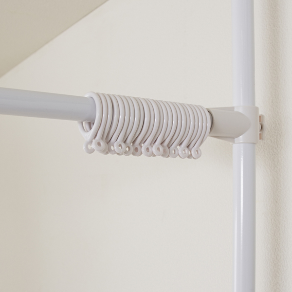 つっぱり 間仕切りカーテンポール ワイド 幅160〜280cm 2台セット