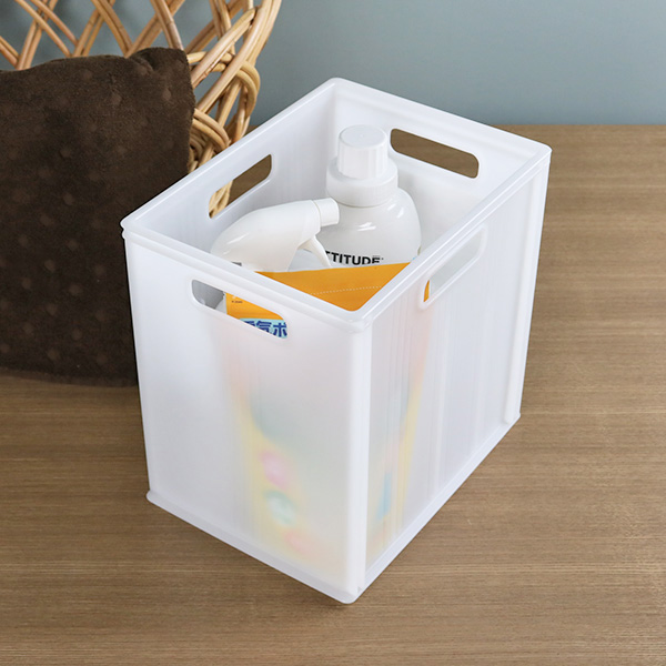 収納 収納ボックス キューbox スリム深型 収納ケース インナーボックス 仕切り プラスチックケース 小物収納 カラーボックス 積み重ねの通販はau Pay マーケット リビングート