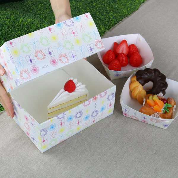 ケーキボックス ケーキ型 フラット 18cm用 フラワー 日本製 お菓子 ラッピング デコレーションケーキ 箱 製菓グッズ ホワイト 6の通販はau Pay マーケット リビングート