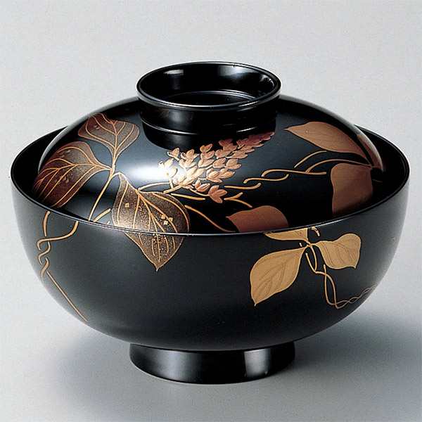 吸い物椀 木製 クズ 研出 切金張 磨蒔絵 吸物椀 お椀 食器 漆塗 （ 送料無料 椀 汁椀 味噌汁椀 吸物 吸い物 本漆塗 味噌汁 蒔絵 蓋付き  ｜au PAY マーケット