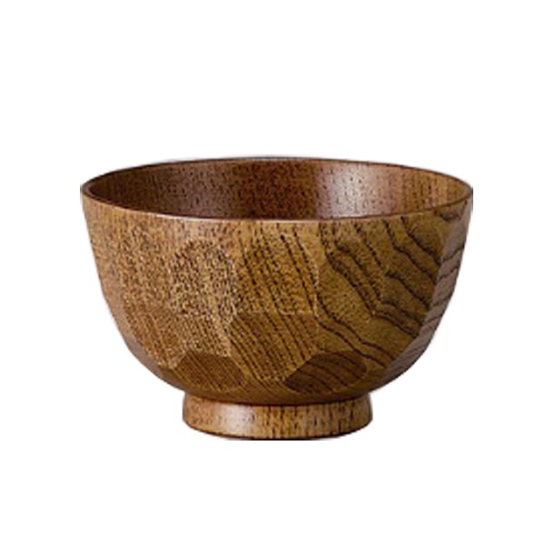 【激安大特価！】 ⭐️ 天然木漆器 木目内朱 お吸物椀揃 焼き付き 5客 美品 食器