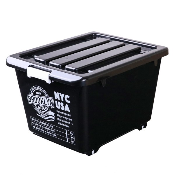収納ボックス フタ付き Nyc 幅39 奥行50 高さ32cm ブルックリンボックス 収納 収納ケース プラスチック おしゃれ 深型 アウトドの通販はau Pay マーケット リビングート