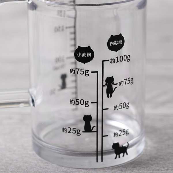 計量カップ 貝印 Nyammy ねこの計量カップ 200ml （ メジャーカップ 計量コップ 計量器具 キッチンツール 調理小道具 キッチン用品  の通販はau PAY マーケット - リビングート