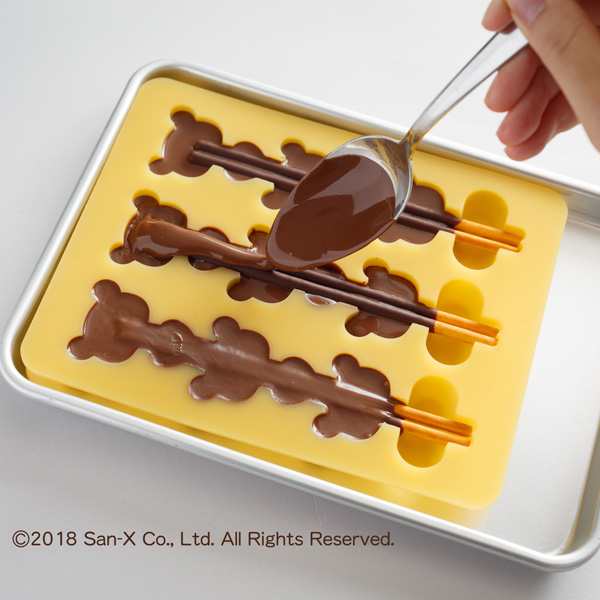 チョコレート型 シリコン製 リラックマ スティックチョコ キャラクター チョコレート 型 シリコン 製菓道具 チョコ シリコン型 製菓用の通販はau Pay マーケット リビングート