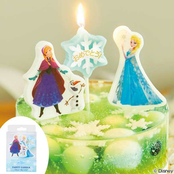 パーティーキャンドル アナと雪の女王 キャンドル ローソク ろうそく ケーキキャンドル ケーキ用 キャラクター ディズニー Disney プの通販はau Pay マーケット リビングート
