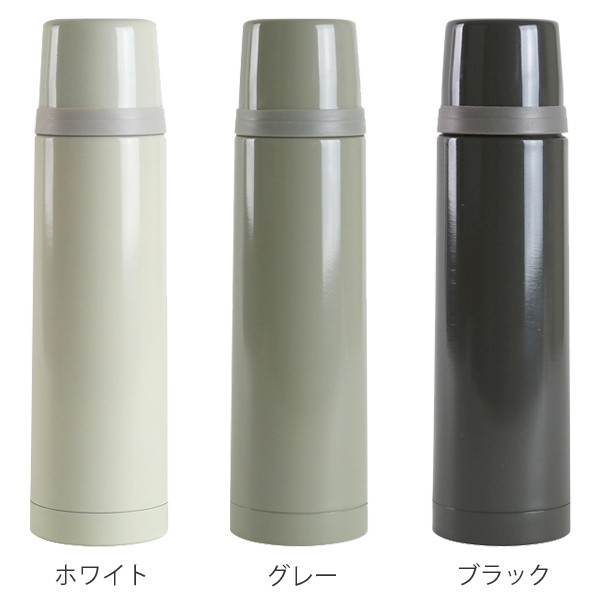 水筒 コップ付き Enjoy ステンレスボトル 480ml ステンレス 保温 保冷 コップ ワンプッシュ 中栓 自動ロック すいとう 真空二重構の通販はau Pay マーケット リビングート