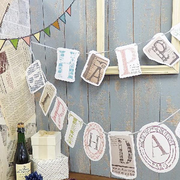 トランスメートル ガーランドセット アンティーク ハッピーバースデー 装飾 パーティー 飾り 飾り付け 誕生日会 おしゃれ バースデー の通販はau Pay マーケット リビングート