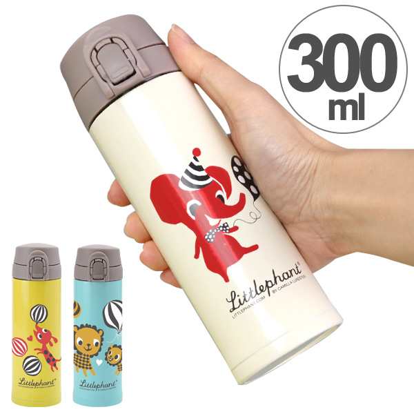 水筒 ワンプッシュボトル リトルファント ステンレス 300ml 直飲み マグボトル ワンタッチ 保温 保冷 ステンレスボトル キャラクター の通販はau Pay マーケット リビングート