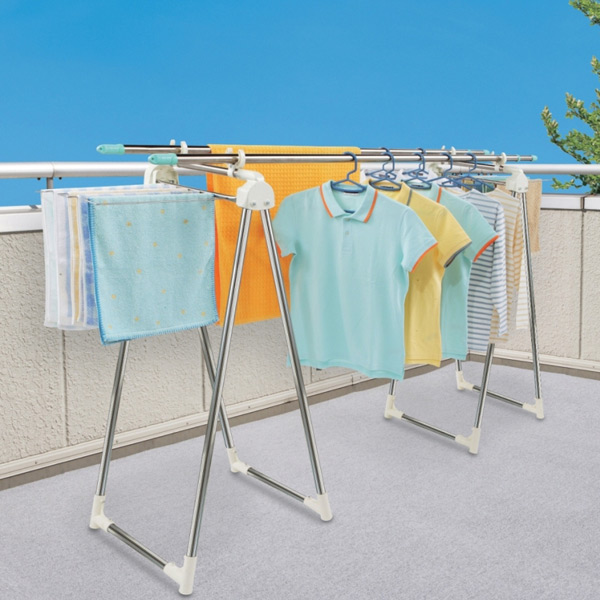 室内物干し ステンレス多機能物干し コンパクト 送料無料 部屋干し 物干し 折りたたみ 物干しスタンド 物干し台 ランドリースタンドの通販はau Pay マーケット リビングート