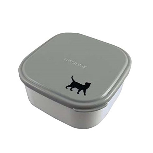 お弁当箱 シール容器 3個セット ネコシルエット 保存容器 弁当箱 セット デザート容器 デザートケース コンパクト シールケース の通販はau Wowma リビングート
