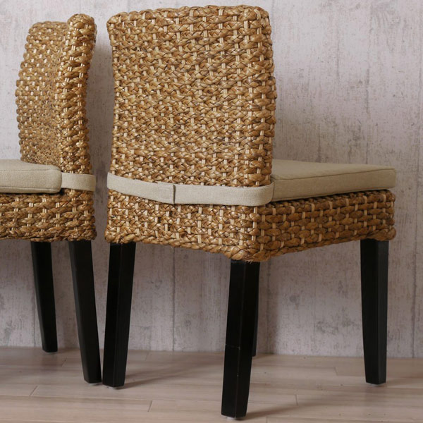 ダイニングチェア アジアン家具 Water hyacinth 座面高49cm （ チェア