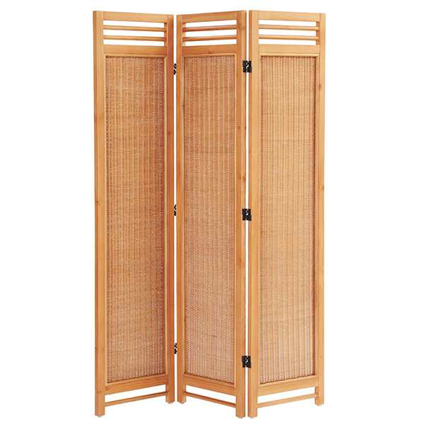 籐 スクリーン 3連 ラタン製 Natural rattan 高さ160cm （ 送料無料