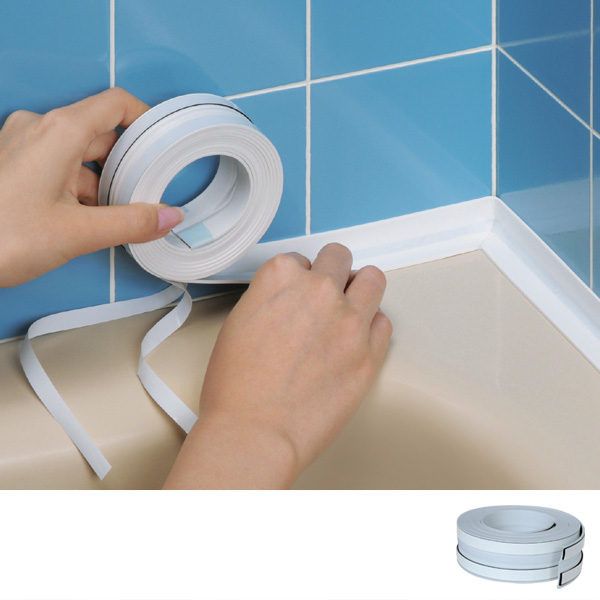 水もれ 貼り直しのできる水もれシャット 浴室 水漏れ 補修 目地 貼る 貼るだけ ふさぐ うめる 塞ぐ 埋める 貼り直し すきま 目地 の通販はau Pay マーケット リビングート