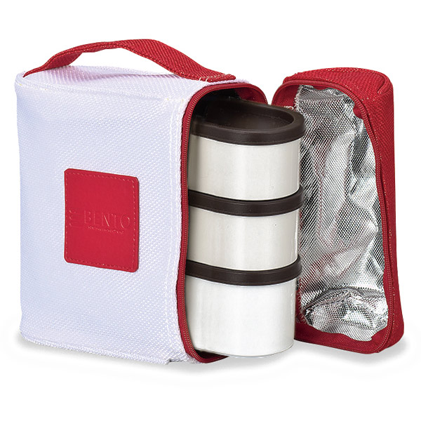 お弁当箱 スリム 3段 タワー型 Bento ファブリック 650ml 布製ケース付 ランチボックス 弁当箱 ケース付 スリムランチボックの通販はau Pay マーケット リビングート