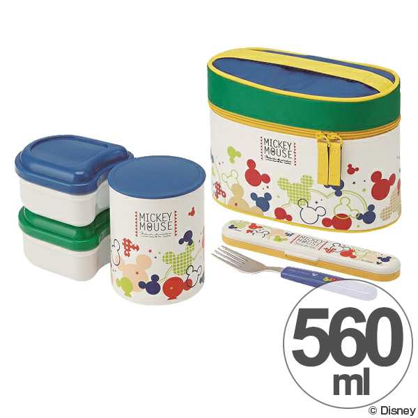 保温弁当箱 保温ジャー付ランチボックス 560ml ミツマルポップカラー ミッキー お弁当箱 ランチボックス フォーク付き 超軽量 コンパの通販はau Pay マーケット リビングート