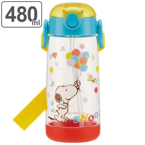 水筒 ストローホッパー ワンプッシュボトル スヌーピー 子供 プラスチック製 480ml 軽量 幼稚園 保育園 プラスチック ストロー 子供用の通販はau Pay マーケット リビングート