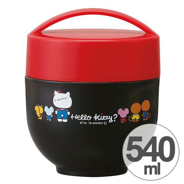 保温弁当箱 ランチボックス どんぶり型 コンパクトタイプ ハローキティ I M Kitty 540ml 丼 麺 お弁当箱 保温 保冷 超軽量 保温丼カフの通販はau Pay マーケット リビングート